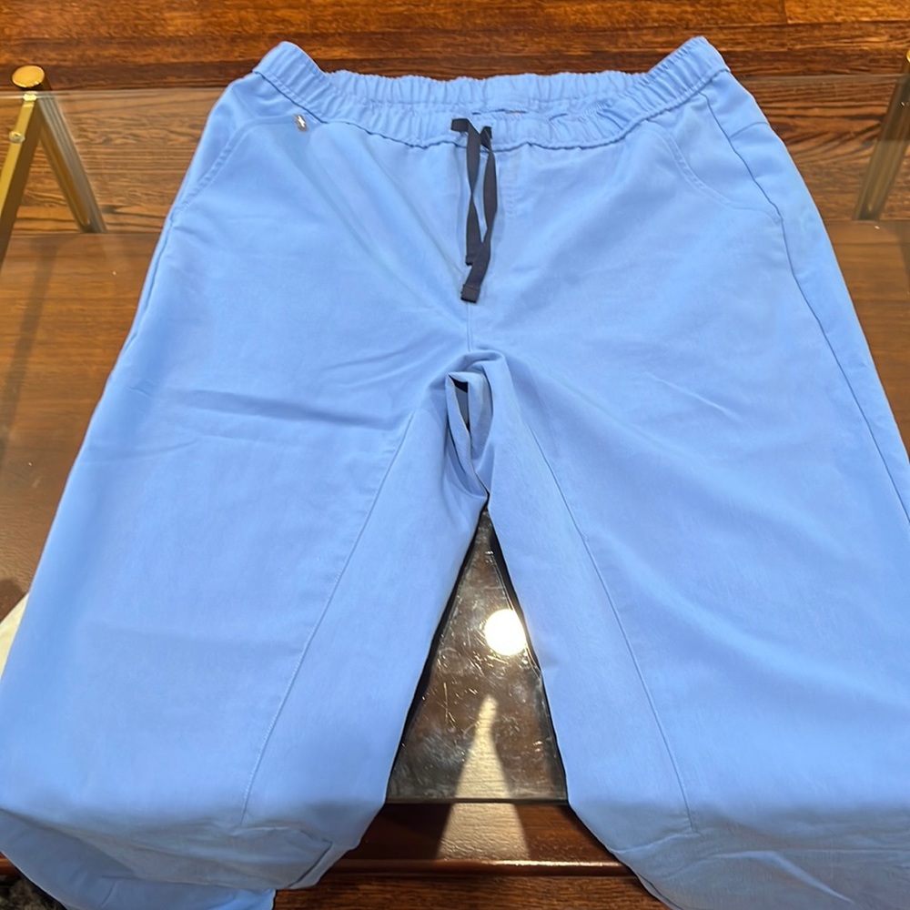 Tansen™ Jogger Scrub Pants Ciel Blue. Size Medium Tall.